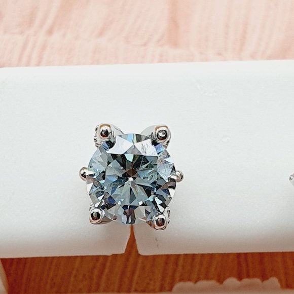"Birthstone S925 Sterling Silver CZ Stud Earrings for Women/Girl, US19251042 - Picture 9 of 15